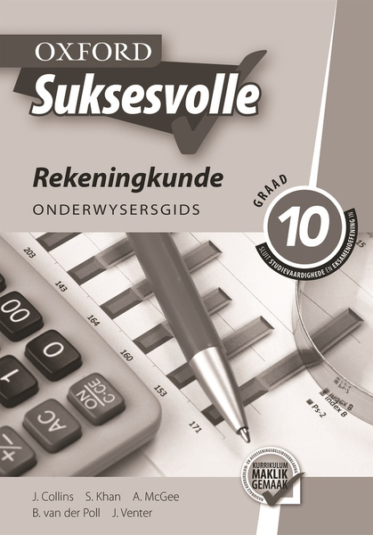 Oxford Suksesvolle Rekeningkunde Graad 10 Onderwysersgids (Perpetual)