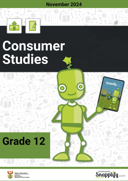 Consumer Studies Grade 12 November 2024