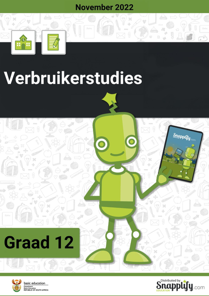 Verbruikerstudies Graad 12 November 2022