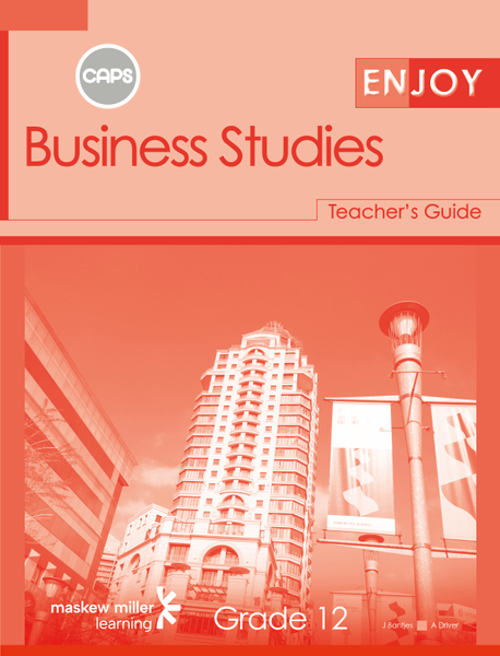Enjoy Business Studies Grade 12 Teacher's Guide ePDF (perpetual licence)