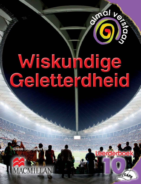 Almal Verstaan Wiskundige Geletterdheid Graad 10 Leerderboek