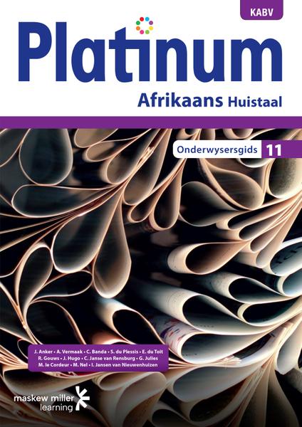 Platinum Afrikaans Huistaal Graad 11 Onderwysersgids ePDF (perpetual licence)