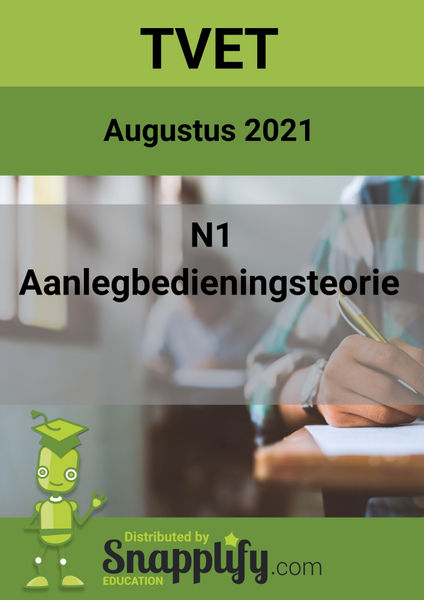 Aanlegbedieningsteorie N1 Vraestel Augustus 2021