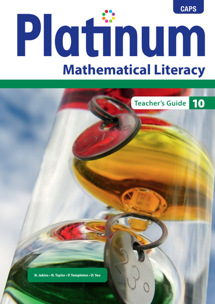 Platinum Mathematical Literacy Grade 10 Teacher's Guide ePDF (1-year licence)