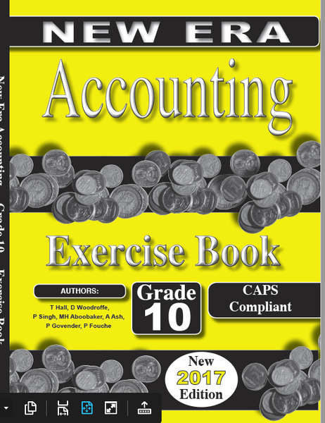 New Era Accounting Grade 10 Exercise Book