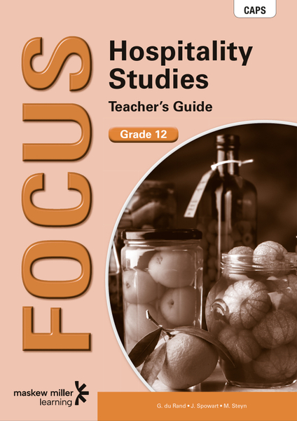 Focus Hospitality Studies Grade 12 Teacher's Guide ePDF (perpetual licence)