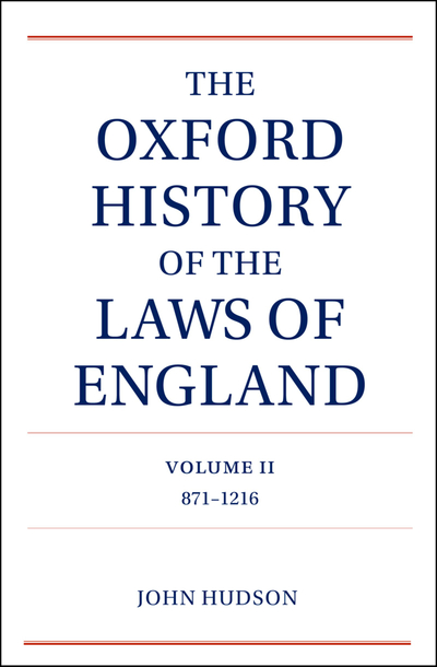 The Oxford History of the Laws of England Volume II