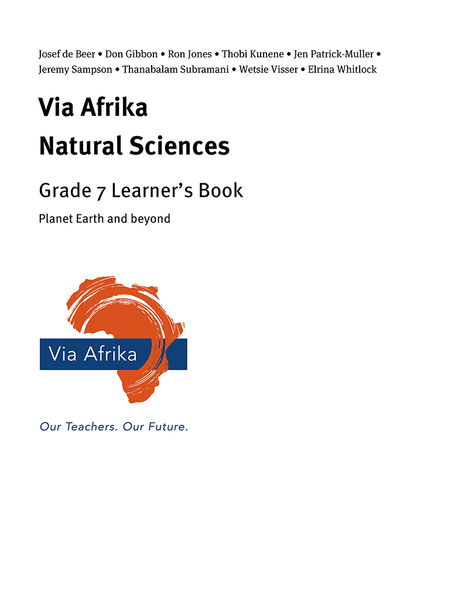 eBook Single topic ePub for Tablets: Via Afrika Natural Sciences Grade 7: Planet Earth and beyond