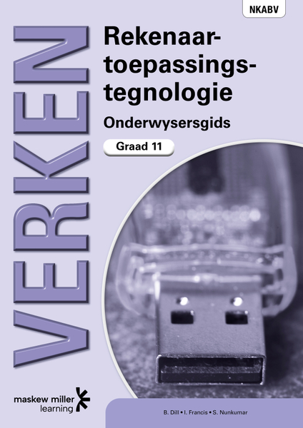 Verken Rekenaartoepassingstegnologie Graad 11 Onderwysersgids ePDF (1-year licence)