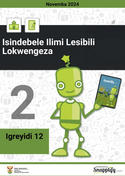 Isindebele Ilimi Lesibili Lokwengeza Iphepha Lesibili Igreyidi 12 Novemba 2024