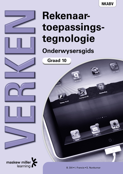 Verken Rekenaartoepassingstegnologie Graad 10 Onderwysersgids ePDF (perpetual licence)