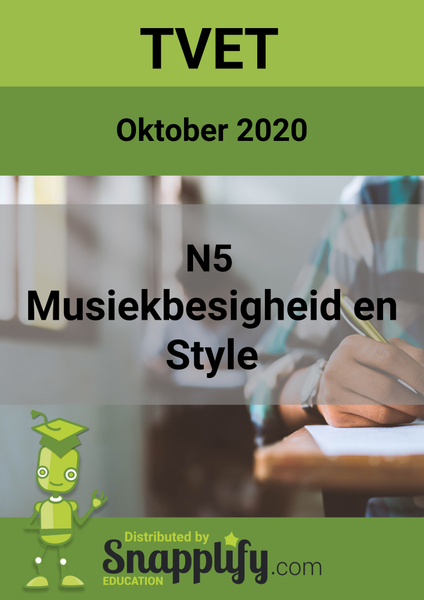 Musiekbesigheid En -Style N5 Vraestel Oktober 2020