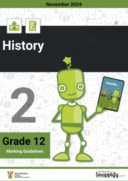 History P2 Grade 12 November 2024 Marking Guidelines