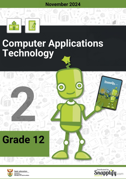 Computer Applications Technology Paper 2 Grade 12 November 2024