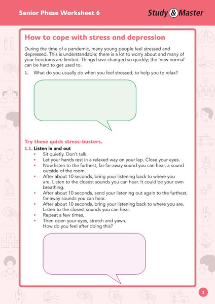 Study and Master Senior Phase Worksheet 6
