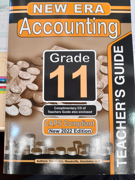 New Era Accounting Grade 11 Teachers Guide (15% VAT EDITION) (1 Year License)