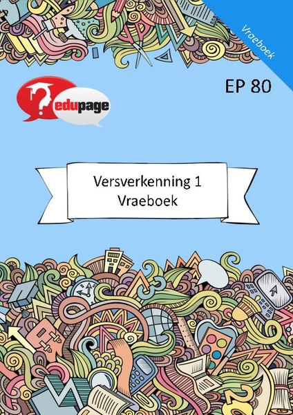 Versverkenning 1 Vraeboek