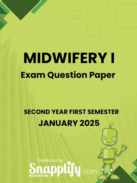 Midwifery I Second Year January 2025
