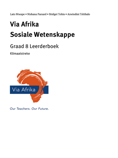 eBoek Enkel Onderwerp ePub vir tablette: Via Afrika Sosiale Wetenskappe Graad 8: Klimaatstreke