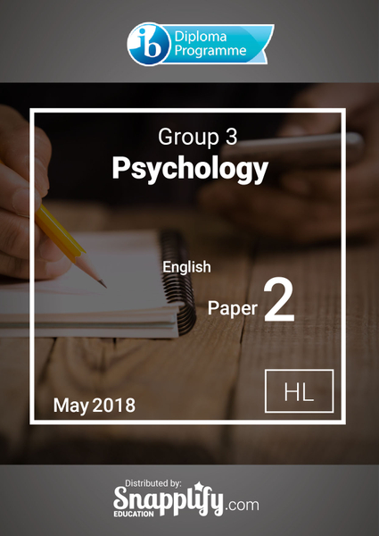 Group 3 - Psychology paper 2 HL