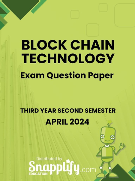 Block Chain Technology Third Year April 2024