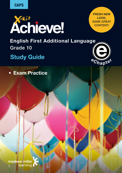 X-kit Achieve! English First Additional Language Grade 10 Study Guide (Exam Practice) ePDF (perpetual licence)