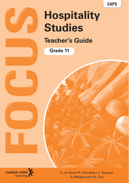 Focus Hospitality Studies Grade 11 Teacher's Guide ePDF (perpetual licence)