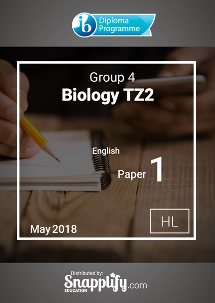 Group 4 - Biology paper 1 TZ2 HL