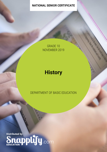 History Grade 10 November 2019