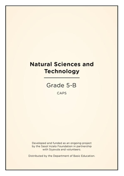 Natural Sciences and Technology Grade 5B CAPS