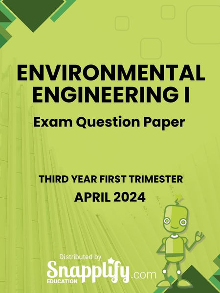 Environmental Engineering I Third Year April 2024