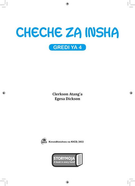 CHECHE ZA INSHA Grade 4