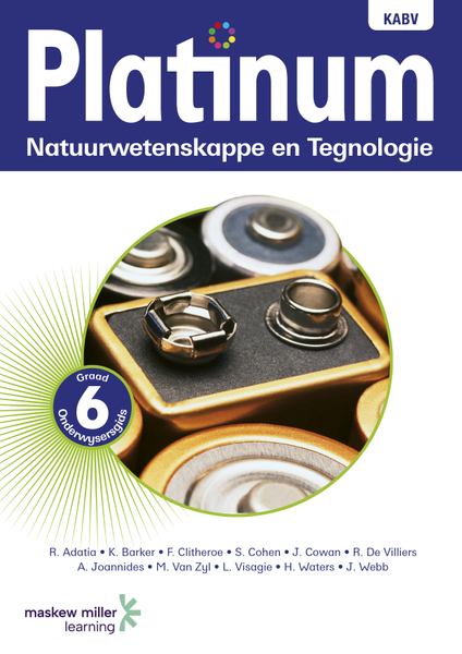 Platinum Natuurwetenskappe en Tegnologie Graad 6 Onderwysersgids ePDF (1-year licence)