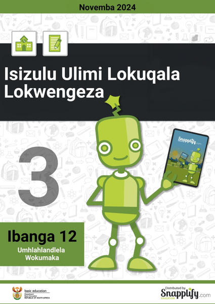 Isizulu Ulimi Lokuqala Lokwengeza Iphepha Lesithathu Umhlahlandlela Wokumaka Ibanga 12 Novemba 2024
