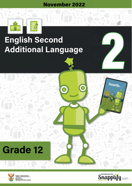 English Second Additional Language Paper 2 Grade 12 November 2022
