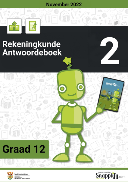 Rekeningkunde Vraestel 2 Antwoordeboek Graad 12 November 2022