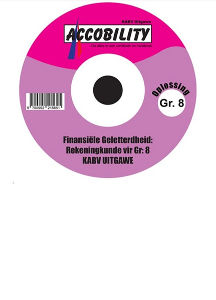 Voorgestelde Oplossings - Gr. 8