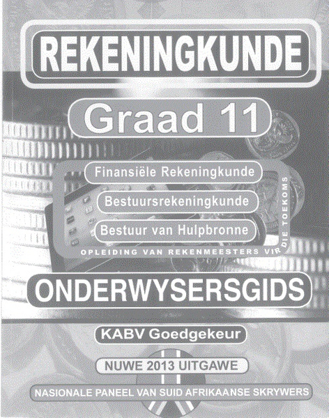 Nuwe Generasie Rekeningkunde Graad 11 Opvoedersgids