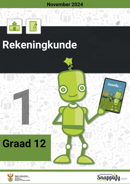 Rekeningkunde V1 Graad 12 November 2024