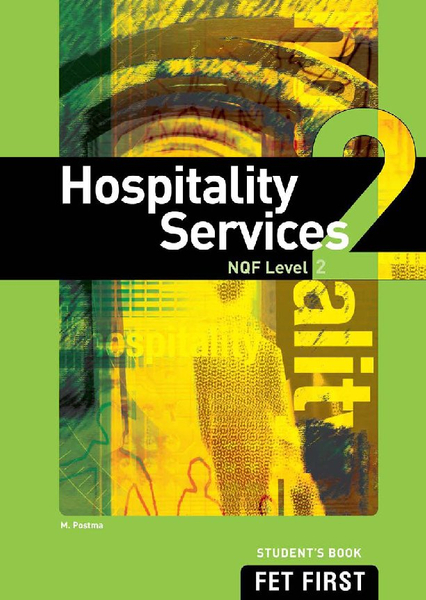 TVET FIRST HOSPITALITY SERVICES NQF LEVEL 2 STUDENT BOOK