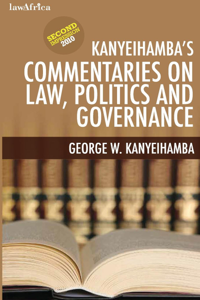 Kanyeihamba’s Commentaries on Law, Polit