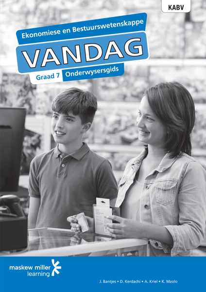 Ekonomiese en Bestuurswetenskappe Vandag Graad 7 Onderwysersgids ePDF (perpetual licence)