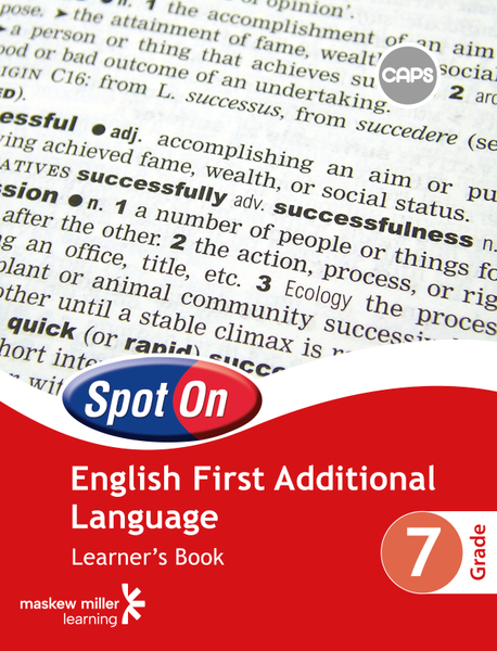Spot On English First Additional Language Grade 7 Learner's Book ePDF (1-year licence)