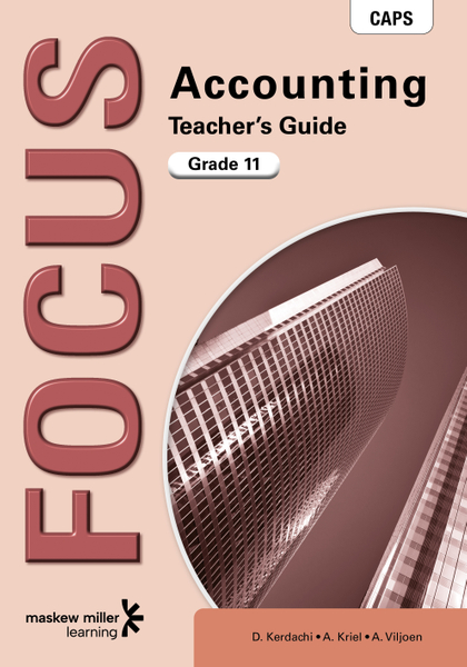 Focus Accounting Grade 11 Teacher's Guide ePDF (1-year licence)