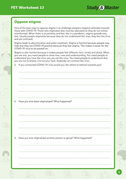 Study and Master FET Phase Worksheet 13