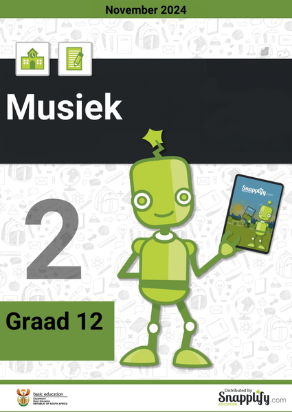 Musiek Vraestel 2 Graad 12 November 2024