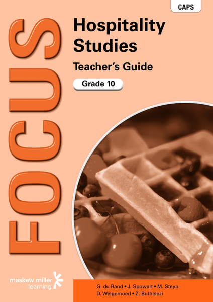 Focus Hospitality Studies Grade 10 Teacher's Guide ePDF (1-year licence)