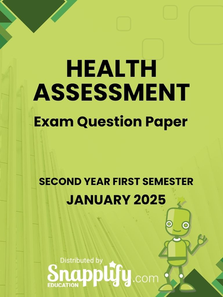 Health Assessment Second Year January 2025