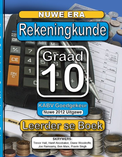 Nuwe Era Rekeningkunde Graad 10 Leerder Boek