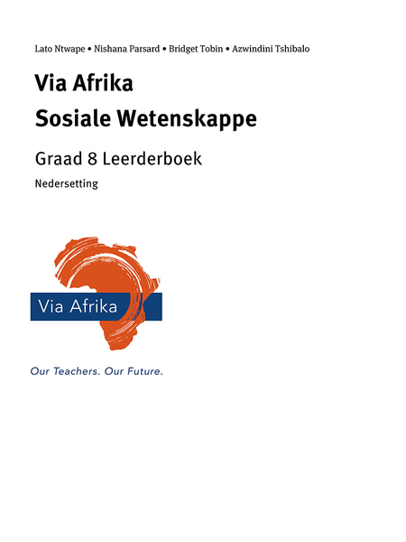 eBoek Enkel Onderwerp ePub vir tablette: Via Afrika Sosiale Wetenskappe Graad 8: Nedersetting